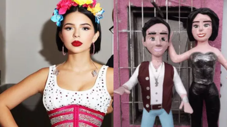 ¡No soportó! Ángela Aguilar habría demandando a establecimiento por piñatas de ella y Christian Nodal