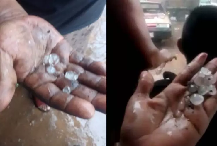 Reportan caída de granizo sobre la ribera del Río Hondo y en Tulum