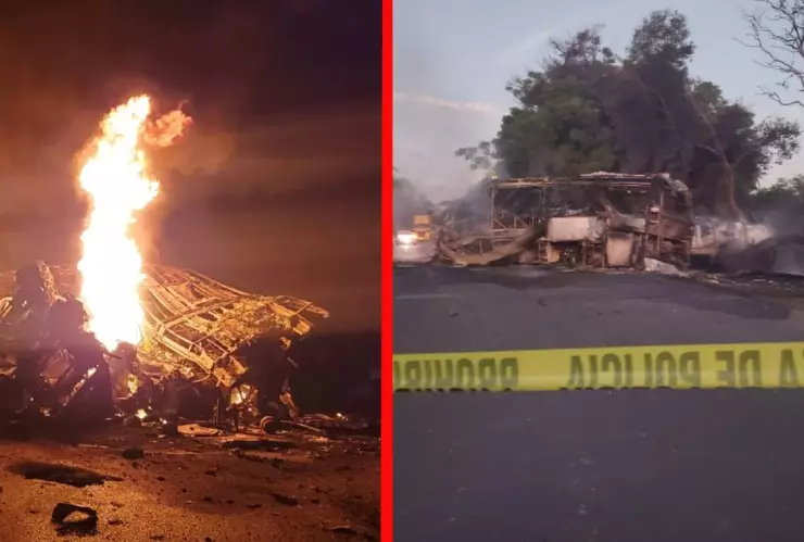 Accidente en carretera Victoria-Monterrey