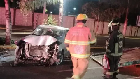 Volcadura en Puebla deja lesionados