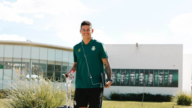 James Rodríguez, jugador del Club Le&oacute;n