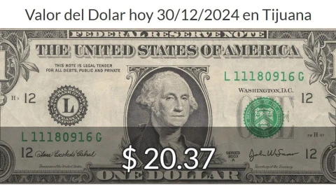 Tipo de cambio actualizado al 30 de diciembre 2024: Precio del dólar hoy en Tijuana