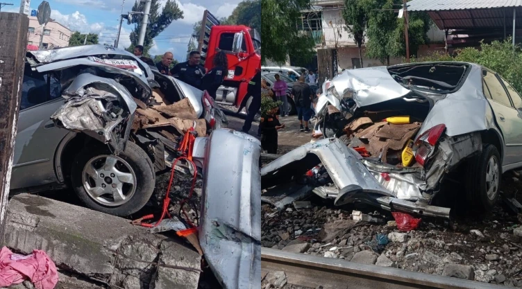 accidente-en-ecatepec-tren-impacta-y-arrastra-automovil-en-las-vegas-xalostoc