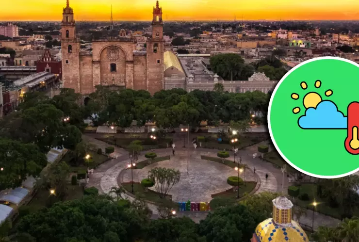 Este es el clima en Mérida, Yucatán, HOY 24 de diciembre de 2025, Día de Nochebuena.webp
