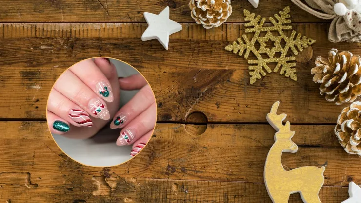 Diseños de uñas para Navidad 2024: Combina la magia de Disney con tu outfit