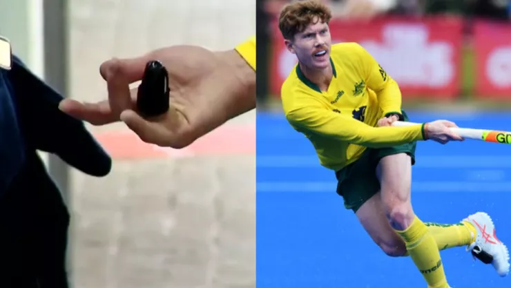 Matt Dawson, jugador de hockey australiano, se amputó el dedo para poder asistir a París 2024.