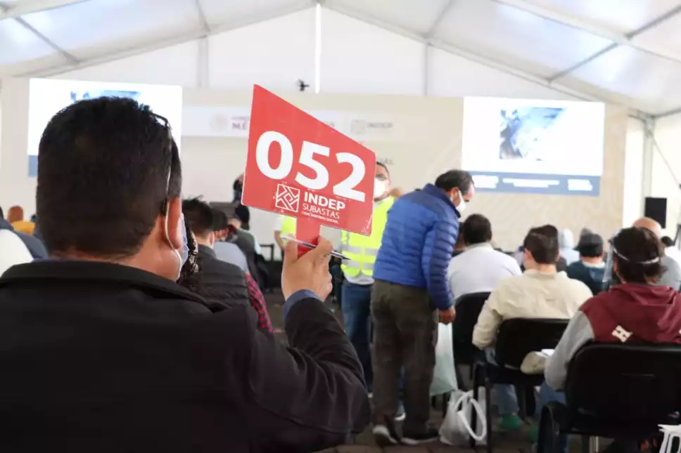 El INDEP indicó que el próximo 8 de noviembre realizará la Octava Subasta con Sentido Social del año en la explanada Molino del Rey del Complejo Cultural Los Pinos.
