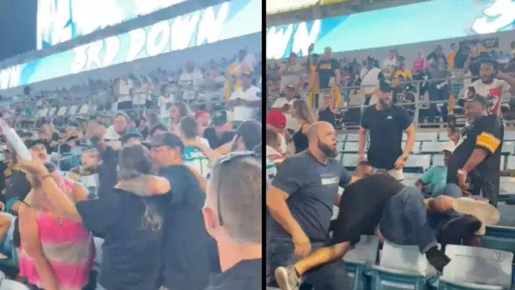Steelers vs Jaguars: Aficionados se protagonizan pelea en las gradas