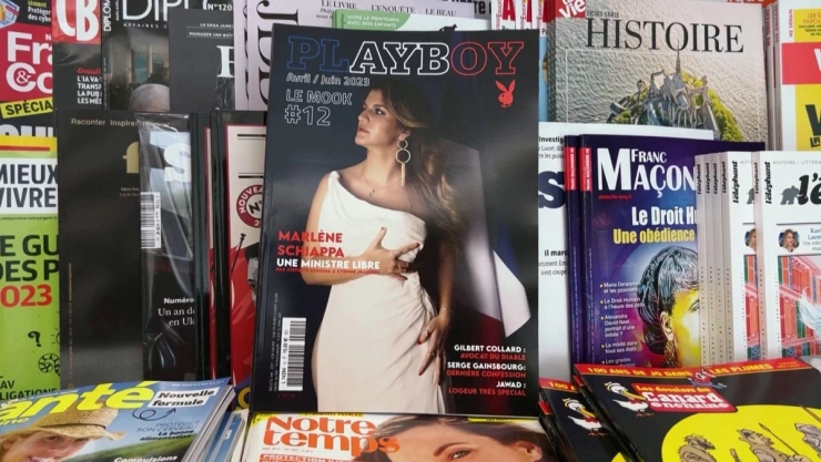 ¡Le llueven críticas! En Francia no gustó la portada de Marlene Schiappa en la revista Playboy.