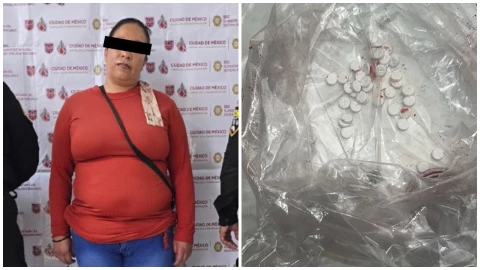 Mujer detenida en reclusorio oriente.