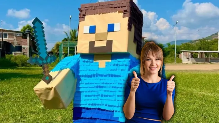 3 diseños de piñatas caseras de Steve de Minecraft, ideales para los cumpleaños de los niños