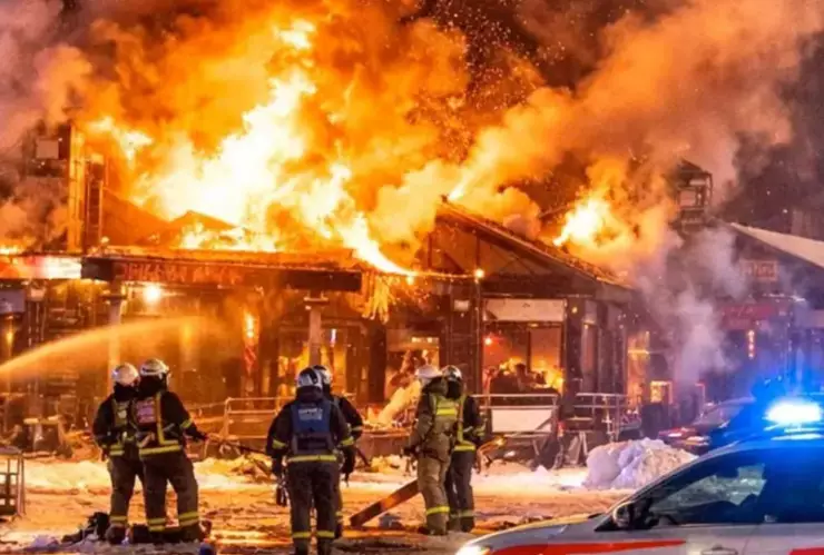 VIDEO DE TERROR: Captan nuevas imágenes de incendio en fiestas de Año Nuevo en Suiza; dejó decenas de muertos