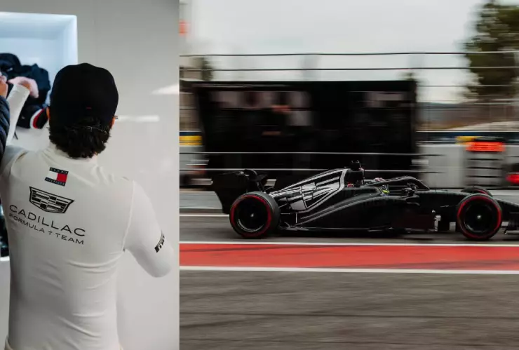 Checo Pérez con Cadillac