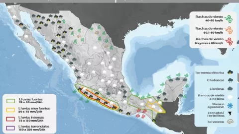 Clima en México hoy 18 de octubre de 2023