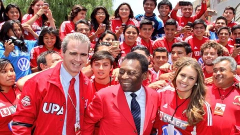 Pelé visita Puebla