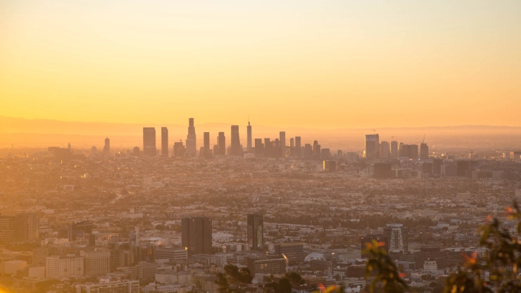 Vista de edificios de Los &Aacute;ngeles, California