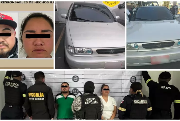 Detienen a presuntos implicados en asalto a mujer en Naucalpan.
