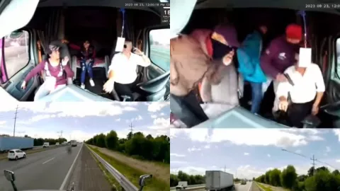 Dos mujeres engañan y roban tráiler a un chófer en la autopista México-Puebla
