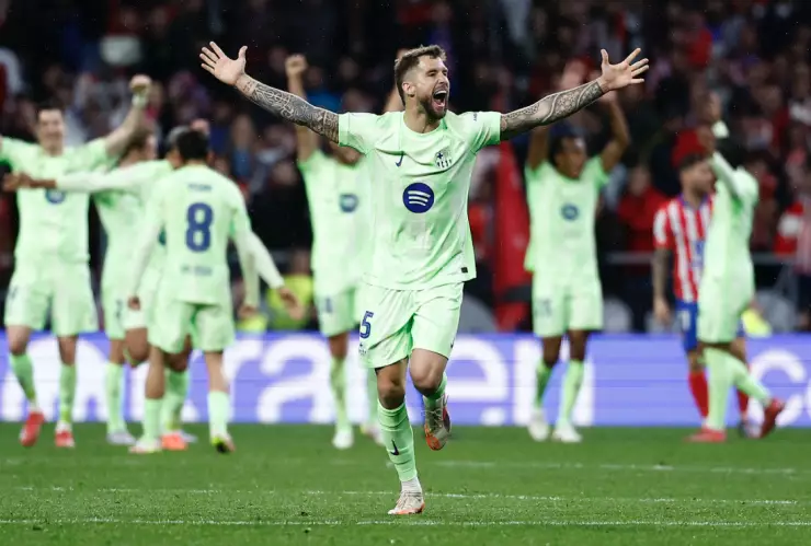 Barcelona celebra su pase a la final de la Copa del Rey