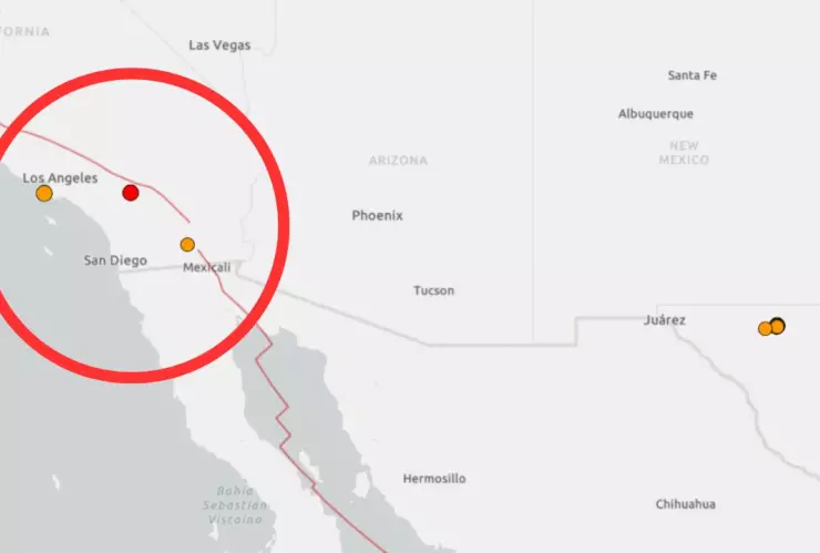 Tres sismos cerca de la falla de San Andrés hoy 11 de junio de 2025