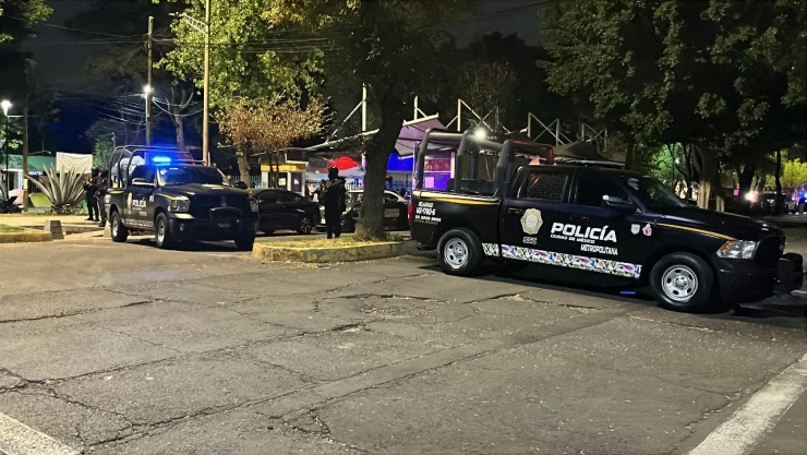 Patrullas de la policía de CDMX en Peñón de los Bañpos 2 de mayo de 2026.