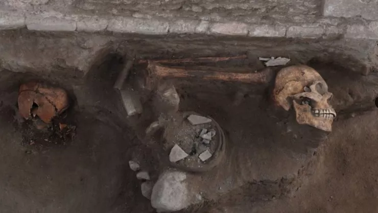 INAH descubre altar y ofrendas cerca de la Zona Arqueológica de Tula en Hidalgo