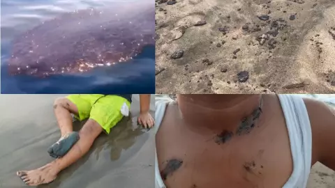 Cárdenas Tabasco derrame chapopote playa