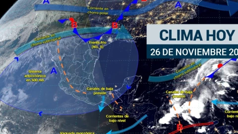 ¡Prepárate! Lluvias intensas y frío intenso afectará a México este 26 de noviembre