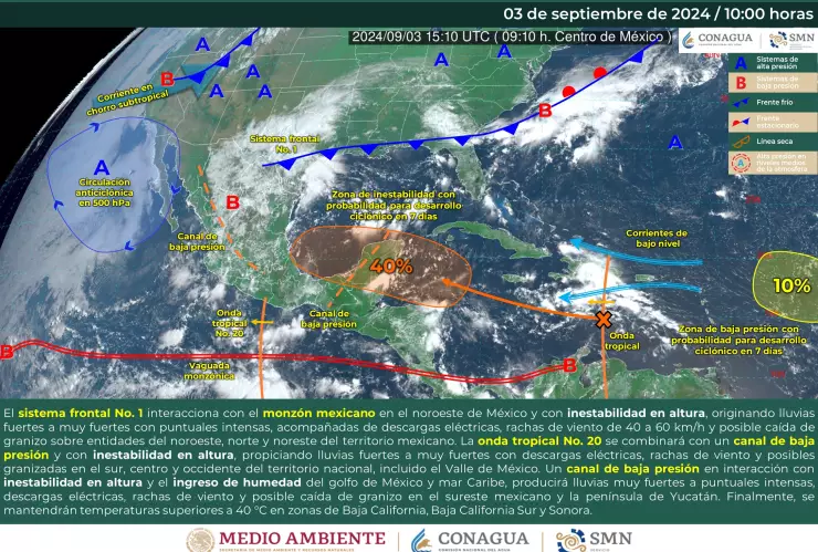 El próximo frente frío, en territorio estadounidense