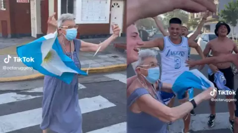 Abuela la la la la la se hace viral en redes en Argentina