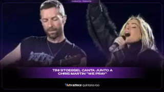 VIDEO: Así fue el momento de Tini y Chris Martin cantando “We pray”