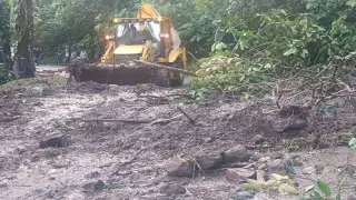 Deslaves tras lluvias en Sierra Norte