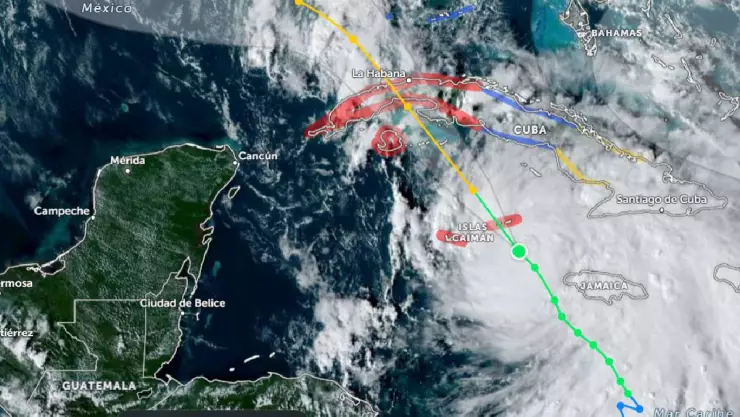 Esta es la ubicación EXACTA de la Tormenta Tropical Rafael y los 19 municipios de Yucatán que serían más afectados