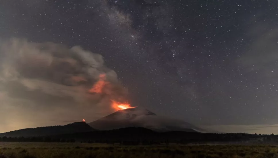 Semáforo de alerta volcánica del volcán Popocatépetl