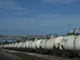 camiones de pemex cargados