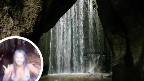 Horror en La Lindosa: mujer queda atrapada en túnel de piedra mientras la grababan