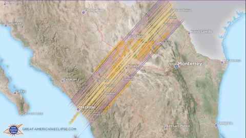 Eclipse solar total de abril 2024.