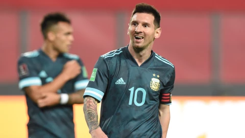 Lionel Messi con Argentina