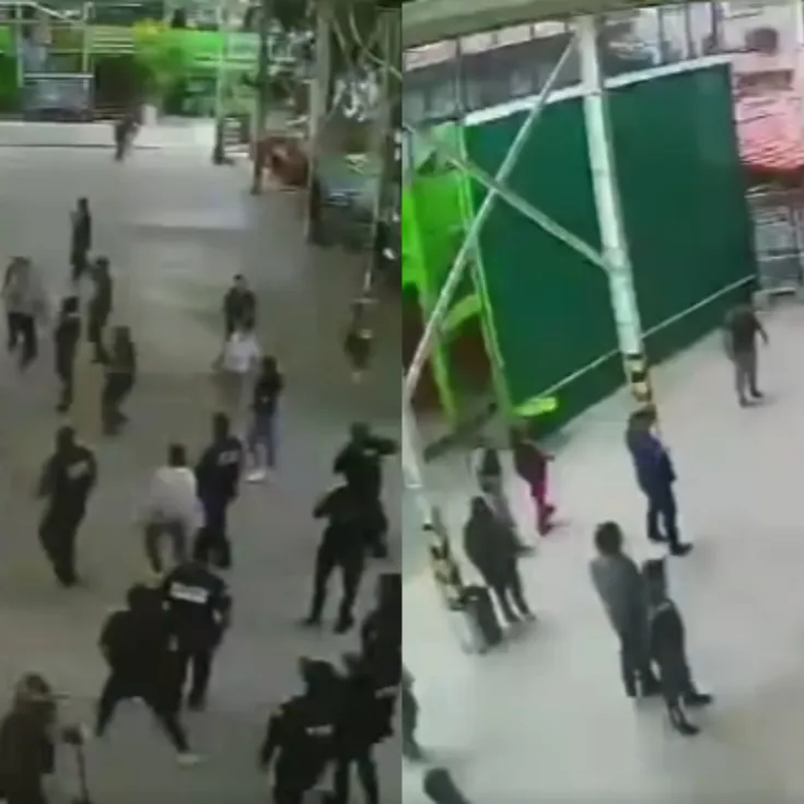 Enfrentamiento policías y padres en Ixtapaluca edomex