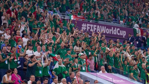 Afición de la Selección Mexicana en el Mundial de Qatar 2022
