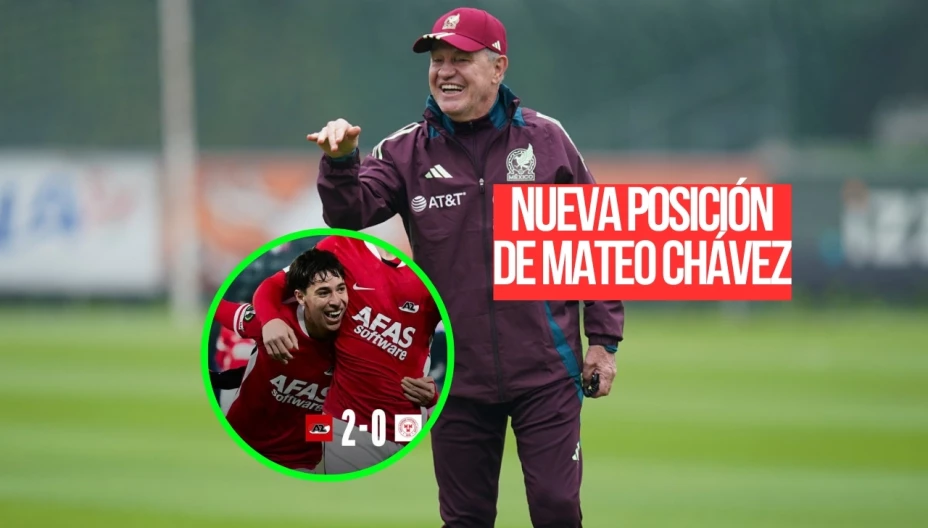 Toma nota Javier Aguirre en México: la nueva e insólita posición en la que juega Mateo Chávez en Europa