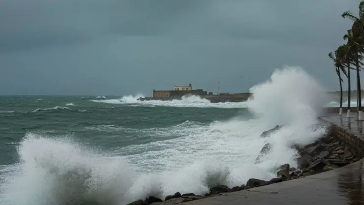 ¡Cuidado! A esta hora será lo más intenso del norte en Veracruz; rachas serían mayores a los 105 km/h
