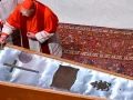 El féretro del Papa Francisco.