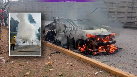 Taxi con pirotecnia para la Virgen de Guadalupe explota: un niño entre los heridos