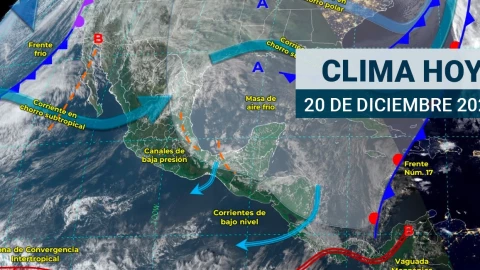 Clima en México hoy 20 de diciembre de 2023