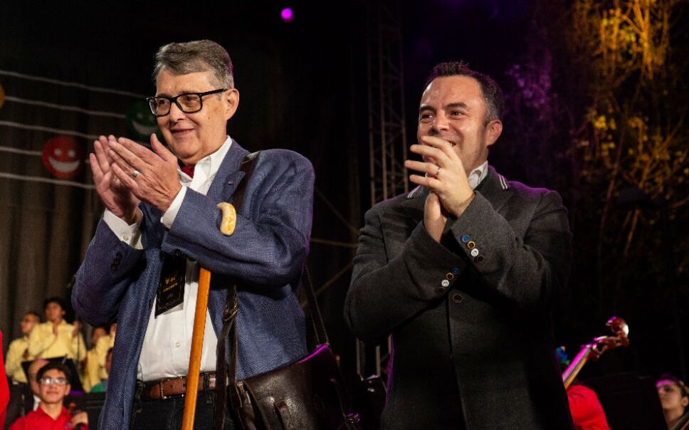 José Alfredo Suárez del Real, Secretario de Cultura presente en el concierto