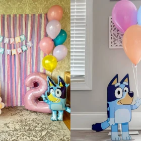 Cómo hacer adornos de Bluey para un cumpleaños