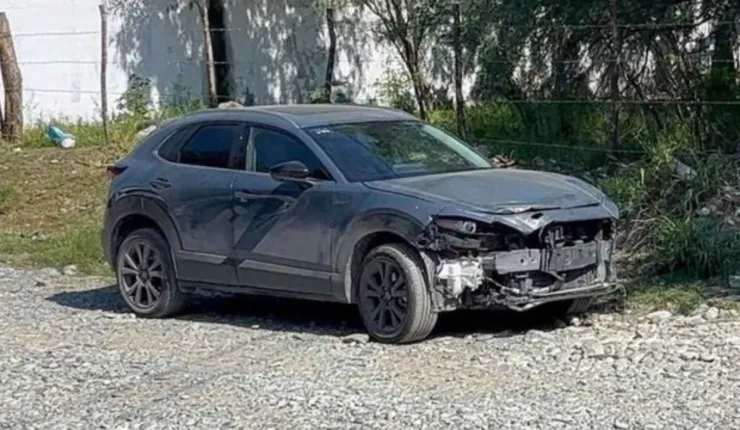 camioneta abandonada en Montemorelos, Nuevo León