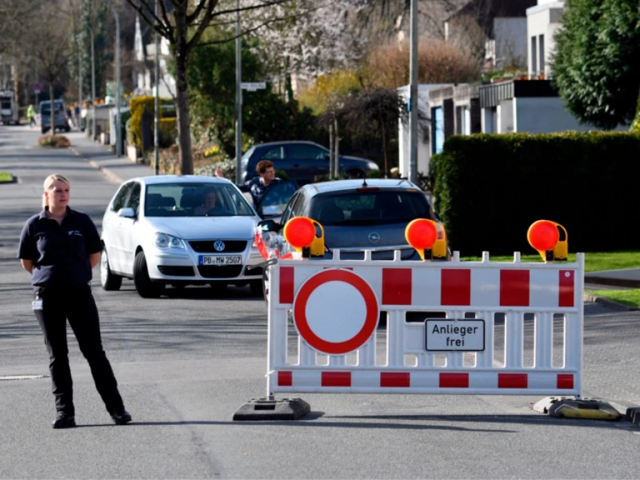 Bloqueo en ciudad de Paderborn