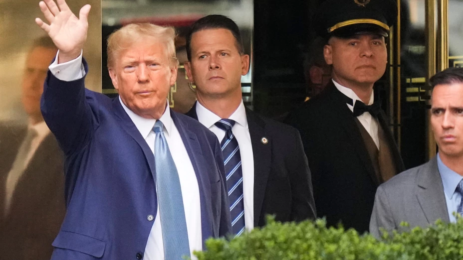 Donald Trump el 13 de abril de 2023, en Nueva York.